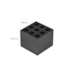 SPOT DE SOBREPOR LED POWERUS 4 FOCOS IRC 90 3000K 8W BIVOLT 7,1X6,6X6,6CM PRETO | NORDECOR 6386