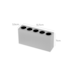 SPOT DE SOBREPOR LED POWERUS 5 FOCOS IRC 90 3000K 10W BIVOLT 7X13,7X3,5CM BRANCO | NORDECOR 6389