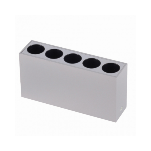 SPOT DE SOBREPOR LED POWERUS 5 FOCOS IRC 90 3000K 10W BIVOLT 7X13,7X3,5CM BRANCO | NORDECOR 6389