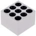 SPOT DE SOBREPOR LED POWERUS 9 FOCOS IRC 90 3000K 18W BIVOLT 8,1X9,6X9,6CM BRANCO | NORDECOR 6387