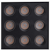 SPOT DE SOBREPOR LED POWERUS 9 FOCOS IRC 90 3000K 18W BIVOLT 8,1X9,6X9,6CM PRETO | NORDECOR 6388