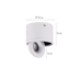 SPOT DE SOBREPOR LED SKEL 3000K 7W BIVOLT Ø9X10CM ALUMÍNIO BRANCO | NORDECOR 6316