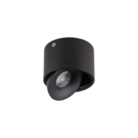 SPOT DE SOBREPOR LED SKEL 3000K 7W BIVOLT Ø9X10CM ALUMÍNIO PRETO | NORDECOR 6317