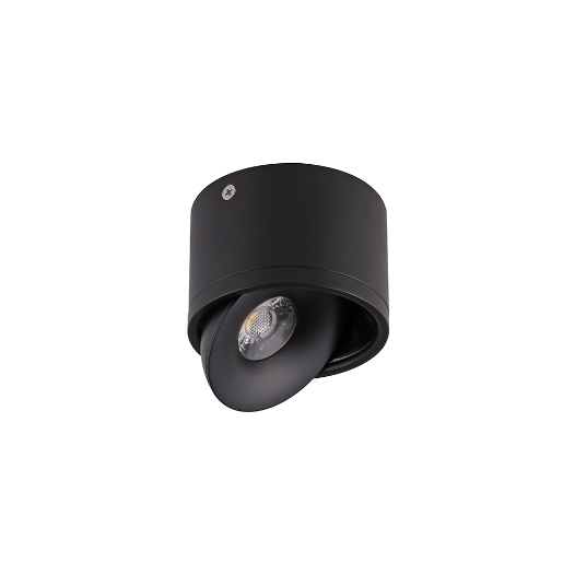 SPOT DE SOBREPOR LED SKEL 3000K 7W BIVOLT Ø9X10CM ALUMÍNIO PRETO | NORDECOR 6317