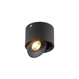 SPOT DE SOBREPOR LED SKEL 3000K 7W BIVOLT Ø9X10CM ALUMÍNIO PRETO | NORDECOR 6317