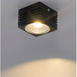 SPOT DE SOBREPOR LED VIENA 3000K 10W BIVOLT 5,7X8X8CM METAL PRETO | NORDECOR 6205
