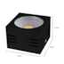 SPOT DE SOBREPOR LED VIENA 3000K 10W BIVOLT 5,7X8X8CM METAL PRETO | NORDECOR 6205