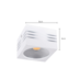 SPOT DE SOBREPOR LED VIENA 3000K 10W BIVOLT BRANCO | NORDECOR 6142