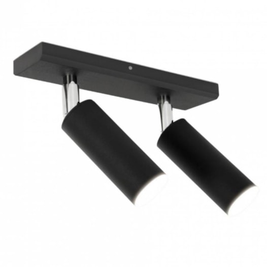 SPOT DE SOBREPOR PIPE 2 SPOTS MINI DICROICA 20X6,5CM METAL | TKS 1202 SPOT DE SOBREPOR PIPE 2 SPOTS MINI DICROICA 20X6,5CM METAL | TKS 1202