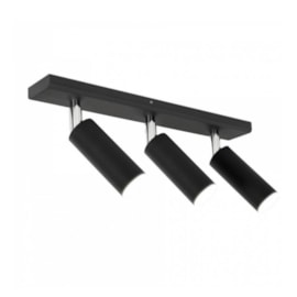 SPOT DE SOBREPOR PIPE 3 SPOTS MINI DICROICA 33X6,5CM METAL | TKS 1203 SPOT DE SOBREPOR PIPE 3 SPOTS MINI DICROICA 33X6,5CM METAL | TKS 1203