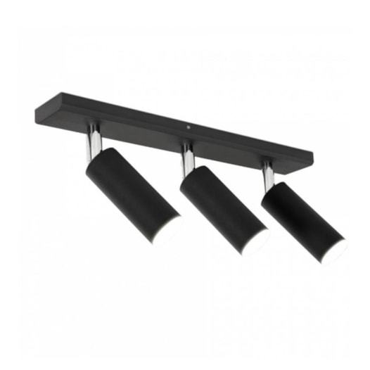 SPOT DE SOBREPOR PIPE 3 SPOTS MINI DICROICA 33X6,5CM METAL | TKS 1203 SPOT DE SOBREPOR PIPE 3 SPOTS MINI DICROICA 33X6,5CM METAL | TKS 1203