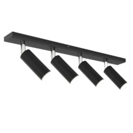 SPOT DE SOBREPOR PIPE 4 SPOTS MINI DICROICA 50X6,5CM METAL | TKS 1204 SPOT DE SOBREPOR PIPE 4 SPOTS MINI DICROICA 50X6,5CM METAL | TKS 1204