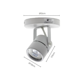 SPOT DE SOBREPOR USUAL Ø7,8X11,5CM ALUMÍNIO E ABS BRANCO | SKYLIGHT SKY-160BR SPOT DE SOBREPOR USUAL Ø7,8X11,5CM ALUMÍNIO E ABS BRANCO | SKYLIGHT SKY-160BR