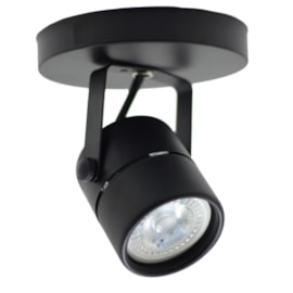 SPOT DE SOBREPOR USUAL Ø7,8X11,5CM ALUMÍNIO E ABS PRETO | SKYLIGHT SKY-160PTO SPOT DE SOBREPOR USUAL Ø7,8X11,5CM ALUMÍNIO E ABS PRETO | SKYLIGHT SKY-160PTO