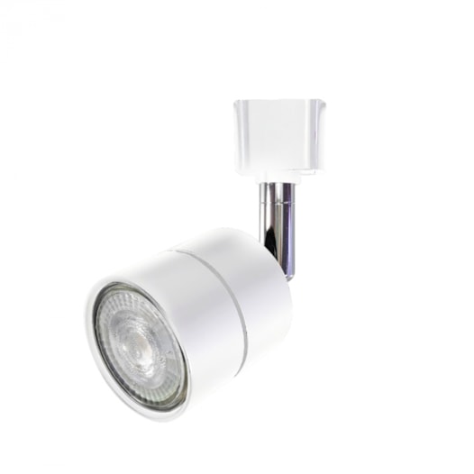 SPOT DE TRILHO FLEX DICRÓICA Ø5,6X15CM ALUMÍNIO BRANCO | PIX ILUMINAÇÃO 36506051