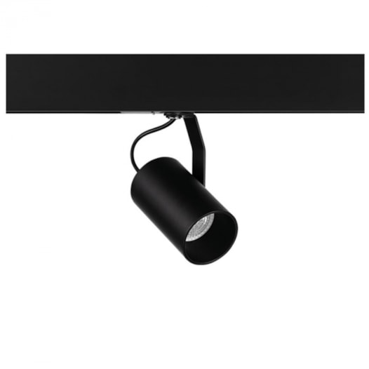 SPOT DE TRILHO FLOW DICROICA PAR16 Ø6X11,8CM ALUMÍNIO PRETO | STELLA STL22452PTO SPOT DE TRILHO FLOW DICROICA PAR16 Ø6X11,8CM ALUMÍNIO PRETO | STELLA STL22452PTO
