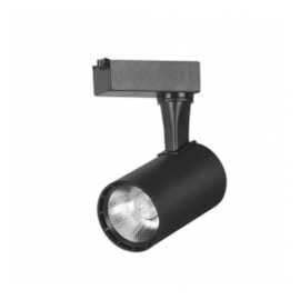 SPOT DE TRILHO LED 23° 4000K 10W BIVOLT 6,8X10,2X14CM ALUMÍNIO PRETO | ROMALUX 30214