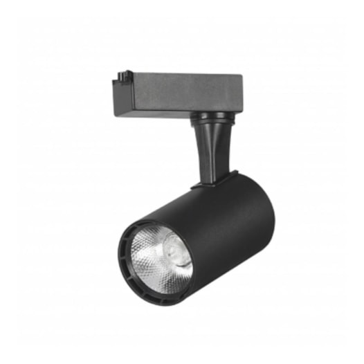 SPOT DE TRILHO LED 23° 4000K 10W BIVOLT 6,8X10,2X14CM ALUMÍNIO PRETO | ROMALUX 30214 SPOT DE TRILHO LED 23° 4000K 10W BIVOLT 6,8X10,2X14CM ALUMÍNIO PRETO | ROMALUX 30214