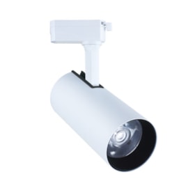 SPOT DE TRILHO LED BEZEL 3000K 15W BIVOLT Ø6X14,5CM ALUMÍNIO E ABS BRANCO | SKYLIGHT SKY-1015/30BR SPOT DE TRILHO LED BEZEL 3000K 15W BIVOLT Ø6X14,5CM ALUMÍNIO E ABS BRANCO | SKYLIGHT SKY-1015/30BR