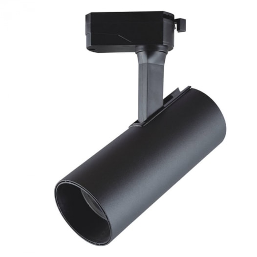 SPOT DE TRILHO LED BEZEL 4000K 15W BIVOLT ALUMÍNIO E ABS PRETO | SKYLIGHT SKY-1015/40PTO SPOT DE TRILHO LED BEZEL 4000K 15W BIVOLT ALUMÍNIO E ABS PRETO | SKYLIGHT SKY-1015/40PTO