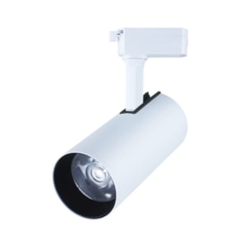 SPOT DE TRILHO LED BEZEL 4000K 24W BIVOLT ALUMÍNIO E ABS BRANCO | SKYLIGHT SKY-1024/40BR SPOT DE TRILHO LED BEZEL 4000K 24W BIVOLT ALUMÍNIO E ABS BRANCO | SKYLIGHT SKY-1024/40BR