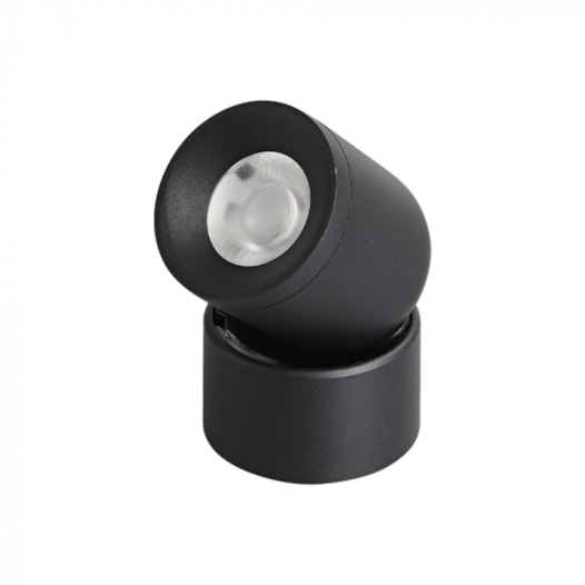 SPOT DE TRILHO LED DOTTO DIRECIONÁVEL 3000K 7W 48V ALUMÍNIO PRETO | PIX ILUMINAÇÃO 36507447