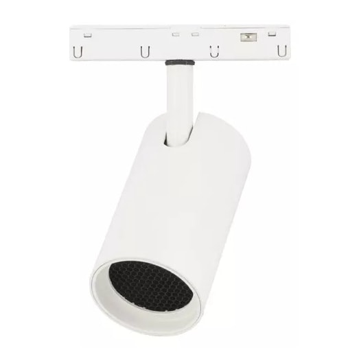 SPOT DE TRILHO LED MAG 2700K 12W 48V 6X11X16,5CM ALUMÍNIO BRANCO | GAYA 3036