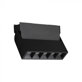 SPOT DE TRILHO LED PUNTO RETANGULAR DIRECIONÁVEL 3000K 10W 48V ALUMÍNIO PRETO | PIX ILUMINAÇÃO 36507441 SPOT DE TRILHO LED PUNTO RETANGULAR DIRECIONÁVEL 3000K 10W 48V ALUMÍNIO PRETO | PIX ILUMINAÇÃO 36507441