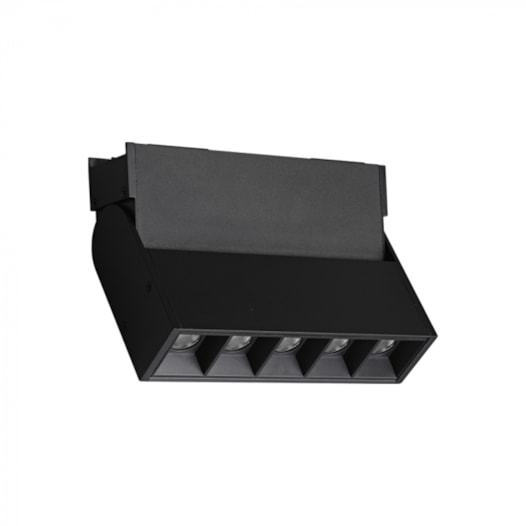 SPOT DE TRILHO LED PUNTO RETANGULAR DIRECIONÁVEL 4000K 10W 48V PRETO | PIX ILUMINAÇÃO 36507442 SPOT DE TRILHO LED PUNTO RETANGULAR DIRECIONÁVEL 4000K 10W 48V PRETO | PIX ILUMINAÇÃO 36507442