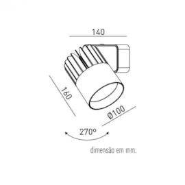 SPOT DE TRILHO LED SIRIUS BIVOLT 10º 10W 4000K | INTERLIGHT AD-2722-FE-N