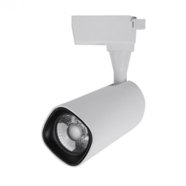 SPOT DE TRILHO LED VALIS 4000K 18W BIVOLT 6,6X11,7X7,1CM ALUMÍNIO BRANCO | NORDECOR S3224 SPOT DE TRILHO LED VALIS 4000K 18W BIVOLT 6,6X11,7X7,1CM ALUMÍNIO BRANCO | NORDECOR S3224