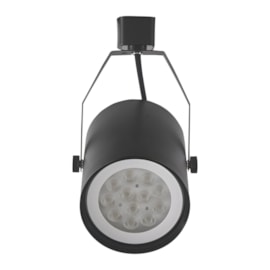 SPOT DE TRILHO LILLE 10,4X14,2X12CM METAL PRETO | NORDECOR 6031