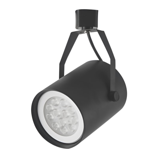 SPOT DE TRILHO LILLE 10,4X14,2X12CM METAL PRETO | NORDECOR 6031