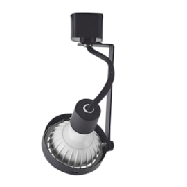 SPOT DE TRILHO MERAH 7,5X1,6X15,8CM ALUMÍNIO PRETO | NORDECOR S33011 SPOT DE TRILHO MERAH 7,5X1,6X15,8CM ALUMÍNIO PRETO | NORDECOR S33011