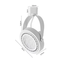 SPOT DE TRILHO MERAH Ø12X12,8CM ALUMÍNIO BRANCO | NORDECOR S33012 SPOT DE TRILHO MERAH Ø12X12,8CM ALUMÍNIO BRANCO | NORDECOR S33012