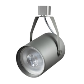 SPOT DE TRILHO USUAL Ø10,4X22CM ALUMÍNIO E ABS PRATA | SKYLIGHT SKY-013SL SPOT DE TRILHO USUAL Ø10,4X22CM ALUMÍNIO E ABS PRATA | SKYLIGHT SKY-013SL