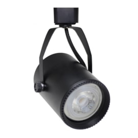 SPOT DE TRILHO USUAL Ø10,5X22CM ALUMÍNIO E ABS PRETO | SKYLIGHT SKY-013PTO SPOT DE TRILHO USUAL Ø10,5X22CM ALUMÍNIO E ABS PRETO | SKYLIGHT SKY-013PTO