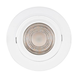 SPOT DIRECIONÁVEL REDONDO LED SMART BIVOLT 5W DIMERIZÁVEL 3000K/6000K IP20 Ø95X45MM BRANCO | GAYA 9814 SPOT DIRECIONÁVEL REDONDO LED SMART BIVOLT 5W DIMERIZÁVEL 3000K/6000K IP20 Ø95X45MM BRANCO | GAYA 9814