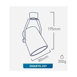 SPOT FENDA 1XPAR20 | PIX 36506043 36506044 - Pix - PAR20 - Preto SPOT FENDA 1XPAR20 | PIX 36506043 36506044 - Pix - PAR20 - Preto