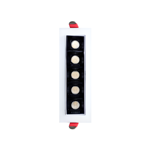 SPOT FOCCO EMBUTIR DIRECIONÁVEL 24º BRANCO E PRETO 2700K 10W 16,2X5,5X3,6CM | GAYA 7170