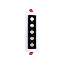 SPOT FOCCO EMBUTIR DIRECIONÁVEL 24º BRANCO E PRETO 2700K 10W 16,2X5,5X3,6CM | GAYA 7170 SPOT FOCCO EMBUTIR DIRECIONÁVEL 24º BRANCO E PRETO 2700K 10W 16,2X5,5X3,6CM | GAYA 7170
