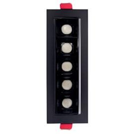 SPOT FOCCO EMBUTIR DIRECIONÁVEL 24º PRETO 2700K 10W 3,6X5,5X16,2CM | GAYA 7168 SPOT FOCCO EMBUTIR DIRECIONÁVEL 24º PRETO 2700K 10W 3,6X5,5X16,2CM | GAYA 7168