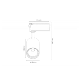 SPOT GU10 LED PRETO 10W 2700K | ROMALUX 30210 SPOT GU10 LED PRETO 10W 2700K | ROMALUX 30210