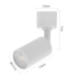 SPOT HOLZI P/ TRILHO MR11 BRANCO ALUMINIO | NORDECOR 6607