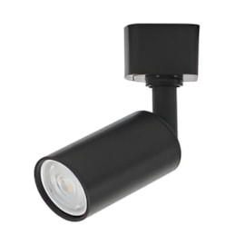 SPOT HOLZI P/ TRILHO MR11 PRETO ALUMINIO | NORDECOR 6608