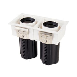 SPOT LED AIVA DUO EMBUTIR IRC97 2700K 2*7W BRANCO | NORDECOR 6481 SPOT LED AIVA DUO EMBUTIR IRC97 2700K 2*7W BRANCO | NORDECOR 6481