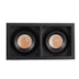 SPOT LED AIVA DUO EMBUTIR IRC97 2700K 2*7W PRETO | NORDECOR 6482 SPOT LED AIVA DUO EMBUTIR IRC97 2700K 2*7W PRETO | NORDECOR 6482