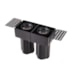 SPOT LED AIVA DUO NO-FRAME IRC97 2700K 2*7W PRETO | NORDECOR 6484