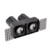 SPOT LED AIVA DUO NO-FRAME IRC97 2700K 2*7W PRETO | NORDECOR 6484 SPOT LED AIVA DUO NO-FRAME IRC97 2700K 2*7W PRETO | NORDECOR 6484