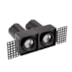 SPOT LED AIVA DUO NO-FRAME IRC97 2700K 2*7W PRETO | NORDECOR 6484